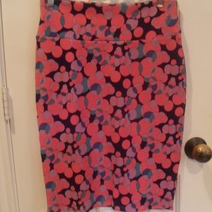 LuLaRoe Pink/Light Purple Pencil Skirt